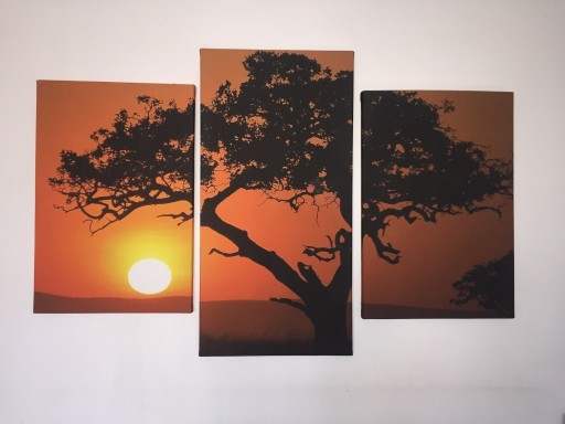 Zdjęcie oferty: Obraz - tryptyk - zachód słońca