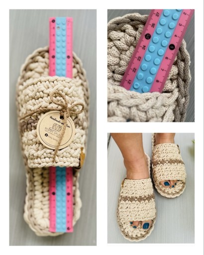 Zdjęcie oferty: „Relaks” Bawełniane kapcie masujące -Wzór i instrukcja PDF