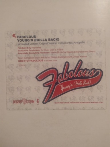 Zdjęcie oferty: Faboulus Young'n (Holla Back) singiel winyl '12