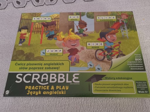 Zdjęcie oferty: Gra Mattel Scrabble Practice and Play