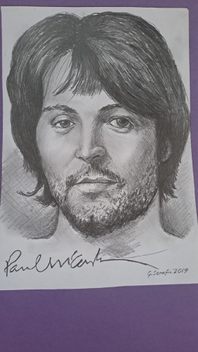 Zdjęcie oferty: Paul McCartney z czasów The Beatles rysunek muzyka