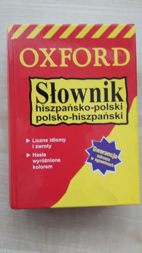 Zdjęcie oferty: Słownik hiszpańsko-polski polsko-hiszpański