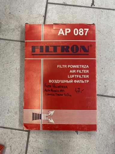 Zdjęcie oferty: Filtr Powietrza Alfa Romeo 164/Lancia Thema 3.0