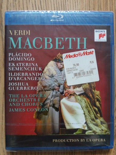 Zdjęcie oferty: PLACIDO DOMINGO: VERDI: MACBETH bluray nowy folia