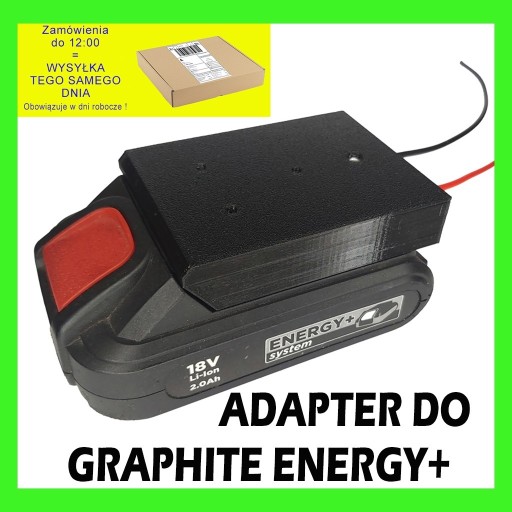 Zdjęcie oferty: Adapter do akumulatora baterii GRAPHITE Energy+