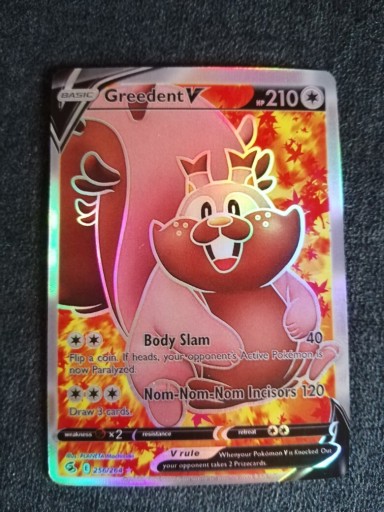 Zdjęcie oferty: Karta Pokemon Greedent V 256/264