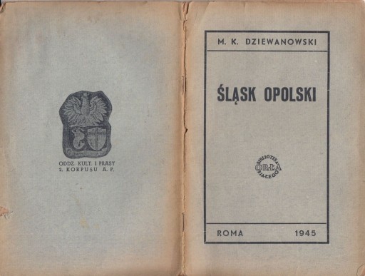 Zdjęcie oferty: Śląsk Opolski / Opole / – Dziewanowski 1945r Rzym