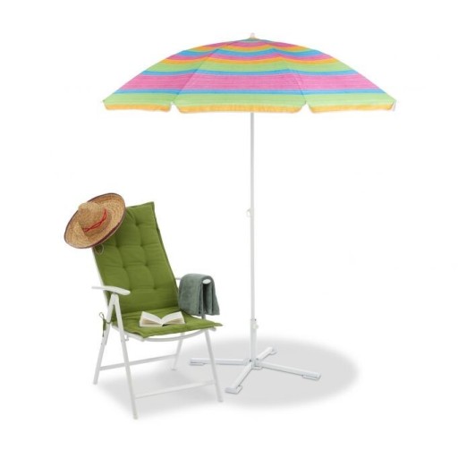 Zdjęcie oferty: Parasol plażowy, ogrodowy w paski 200 cm 