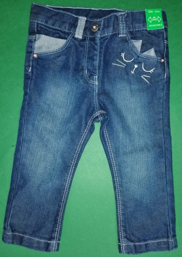 Zdjęcie oferty: Spodnie dziecięce jeansowe spodnie dziecięce 74cm