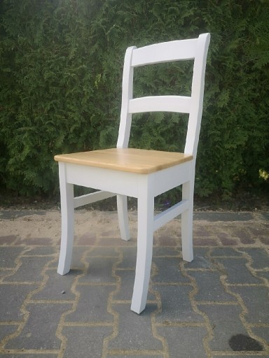 Zdjęcie oferty: Krzesło dębowe 100 % malowane szary+naturalny 