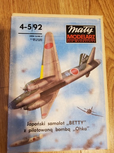 Zdjęcie oferty: Mały Modelarz Samolot bombowy Betty 4-5/92