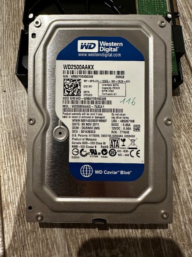 Zdjęcie oferty: Dysk twardy HDD WD WD2500AAKX 250 GB SATA 