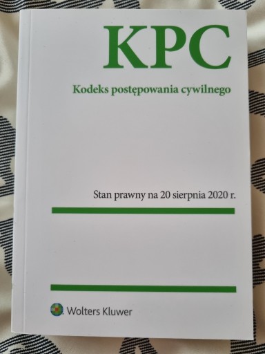 Zdjęcie oferty: KPC Kodeks postępowania cywilnego 2020 r.