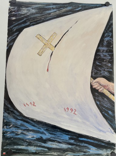 Zdjęcie oferty: Roland Topor-1492-EXPO w Sevilli-plakat