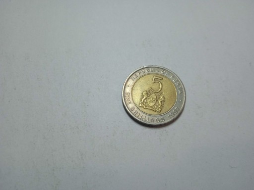 Zdjęcie oferty: III/32 KENIA 5 SHILLINGS 1997