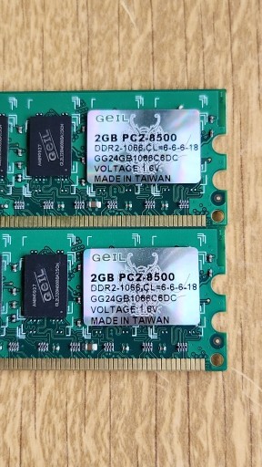 Zdjęcie oferty: Pamięć RAM GEIL DDR2 1066MHZ 4GB CL6 1.6V