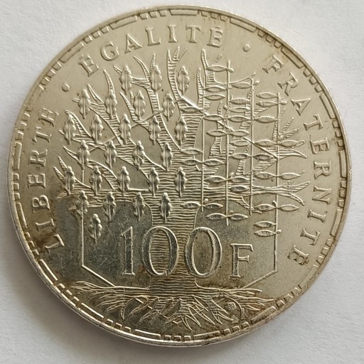 Zdjęcie oferty: Francja 100 franków 1983 r. - srebro