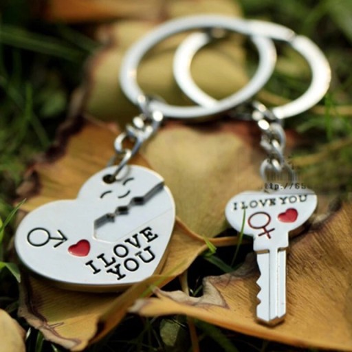 Zdjęcie oferty: Breloczek dla pary, serce + klucz
