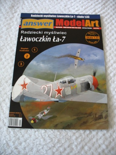 Zdjęcie oferty: samolot mysliwski Ła-7 Answer ModelArt nr specj. I