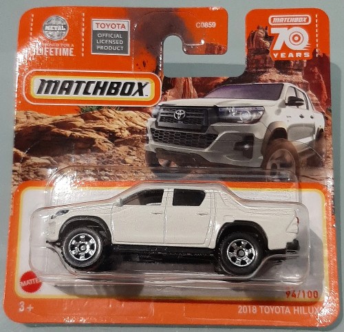 Zdjęcie oferty: Matchbox 2018 TOYOTA HILUX PICKUP WHITE 2023 NOWY