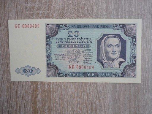 Zdjęcie oferty: Banknot 20 zł. 1948 r . UNC