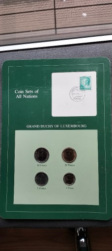 Zdjęcie oferty: Luxemburg zestaw 4 monet 1980-1984