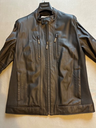 Zdjęcie oferty: Kurtka skórzana męska CALVIN KLEIN rozm. 50 nowa Czarna