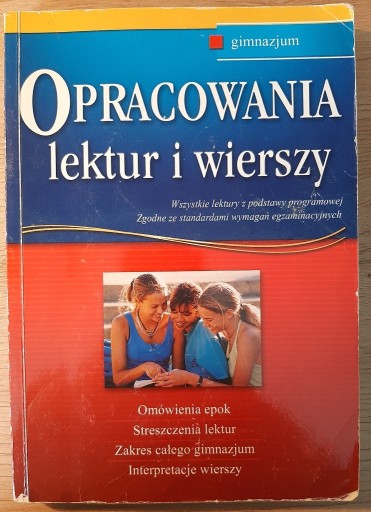 Zdjęcie oferty: Opracowania lektur i wierszy Greg