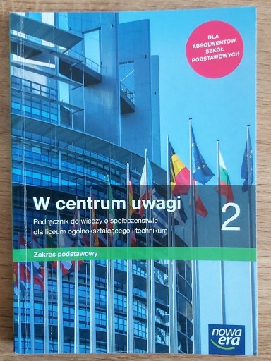 Zdjęcie oferty: W centrum uwagi 2 WOS Podręcznik zakres podstawowy