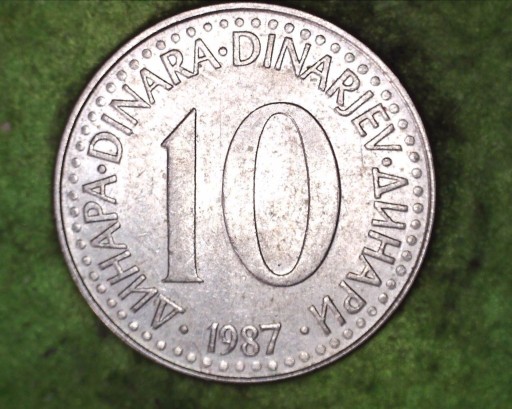 Zdjęcie oferty: Jugosławia - 10 dinarów  1987