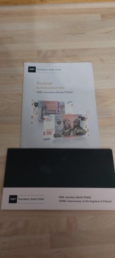 Zdjęcie oferty: Banknot kolekcjonerski 20 zł 1050. rocznica Chrztu