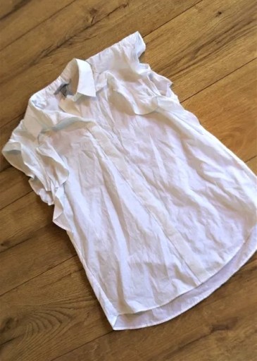 Zdjęcie oferty: Nowa biała bawełniana koszula H&M z falbankami S