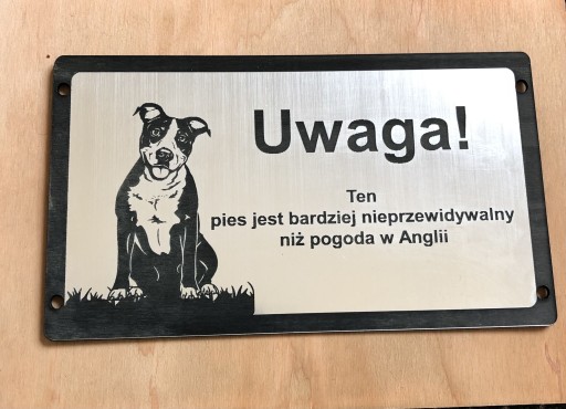 Zdjęcie oferty: Innowacyjne tabliczki ostrzegawcze uwaga zły pies