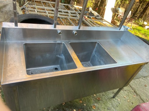 Zdjęcie oferty: zlew 2 komorowy basen duzy plus blat roboczy