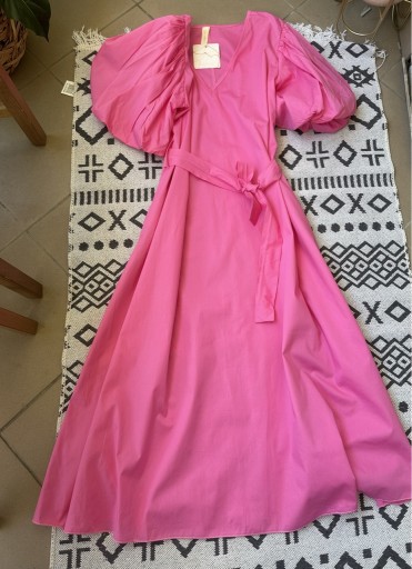 Zdjęcie oferty: Sukienka różowa bufki boho