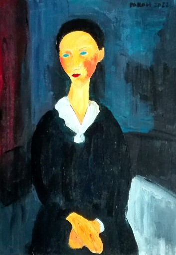 Zdjęcie oferty: Amedeo Modigliani, Portret kobiety, 21x29,7 cm.