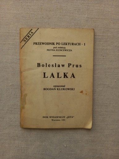 Zdjęcie oferty: Książka LALKA Bolesław Prus