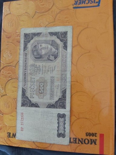 Zdjęcie oferty: Banknot Pięćset Złotych Serii BP Górnik