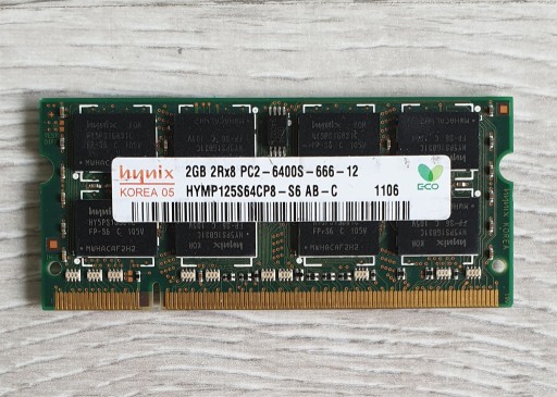 Zdjęcie oferty: Pamięć RAM Hynix 2GB 2Rx8 PC2-6400S-666-12, DDR2
