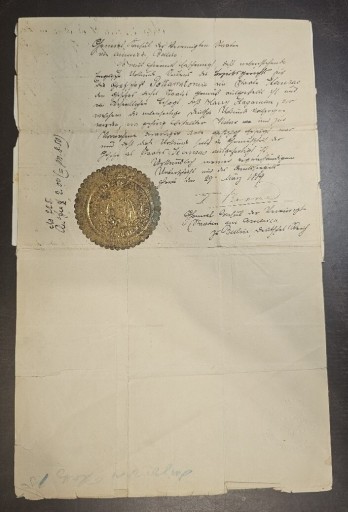 Zdjęcie oferty: Notarialny dokument z Kansas, USA, 1889 r.