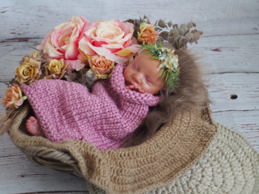 Zdjęcie oferty: opaska na chrzest boho newborn sesję photo props