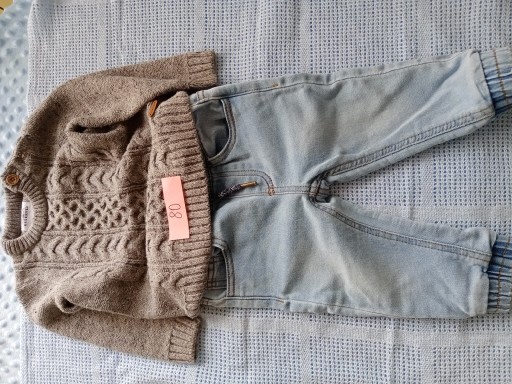 Zdjęcie oferty: RESERVED sweter jeansy rozm 80