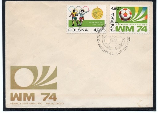 Zdjęcie oferty: koperta FDC - 2168 - 2169 - 1974r.