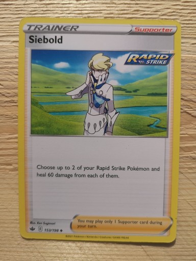 Zdjęcie oferty: Karty pokemon Trener Siebold 153/198