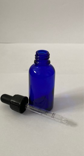 Zdjęcie oferty: Butelka szklana 30ml niebieska