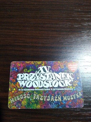 Zdjęcie oferty: Stara karta telekomunikacyjna Woodstock 