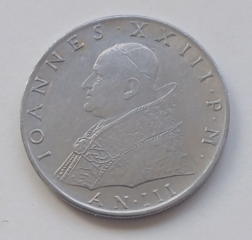 Zdjęcie oferty: Watykan - Jan XXIII - 100 lira - 1961r. 