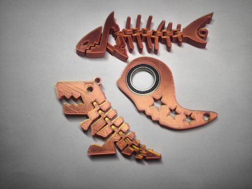 Zdjęcie oferty: Keyrambit keyspinner rekinek rybka Dino 
