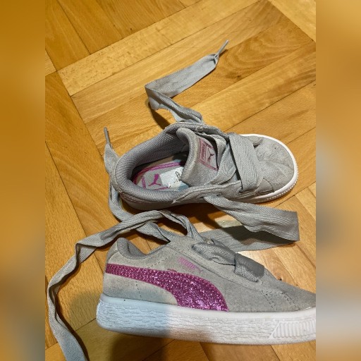 Zdjęcie oferty: Buty puma dla dziewczynki szare różowe dziecko 