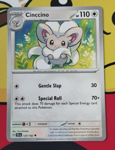 Zdjęcie oferty: Pokemon TCG TEF 137 Cinccino